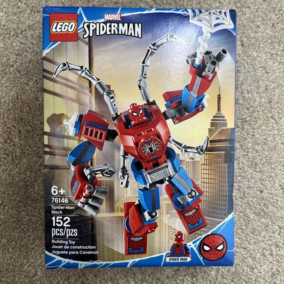 New Sealed LEGO Super Heroes: Spider-Man Mech (76146) Marvel OEM Genuine Retired